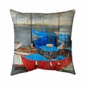 Begin Home Decor 20 x 20 in. Rainy Day At The Dock-Double Sided Print Indoor Pillow 5541-2020-CO83